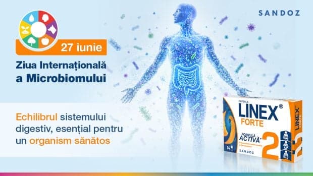 Sandoz România celebrează Ziua Internațională a Microbiomului: Sănătatea întregului organism începe cu o microbiotă echilibrată