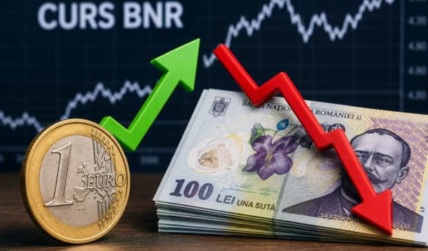 Euro crește, dolarul american scade. Cursul BNR, vineri, 3 iulie 2026
