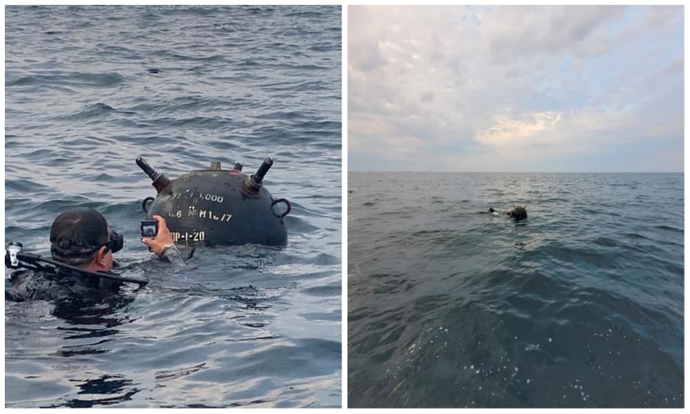 Alertă pe litoralul românesc. O mină marină a fost găsită pe plaja dintre Vama Veche și 2 Mai. Scafandrii militari EOD au neutralizat-o. Ce a transmis MApN (AUDIO)
