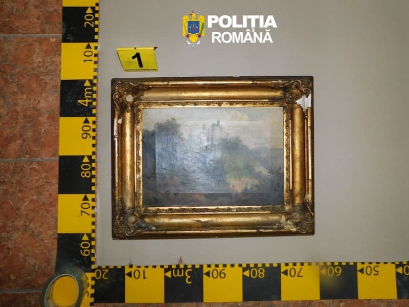 (FOTO) Tablouri furate din Italia, descoperite ascunse în Constanța. Ce sumă colosală ascundeau operele de artă
