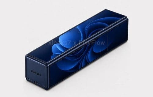 Samsung testează un smartphone pliabil și rulabil cu format neobișnuit