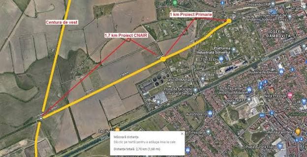 Radiala Vest: Începe procedura de exproprieri pentru noua arteră care va lega strada Gării de Centura Timișoara Vest