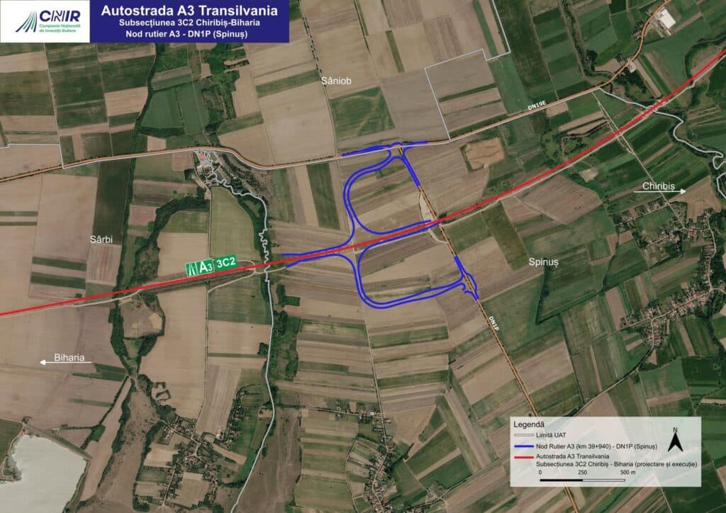 CNIR a emis decizia de expropriere pentru nodul Spinuș pe Autostrada Transilvania