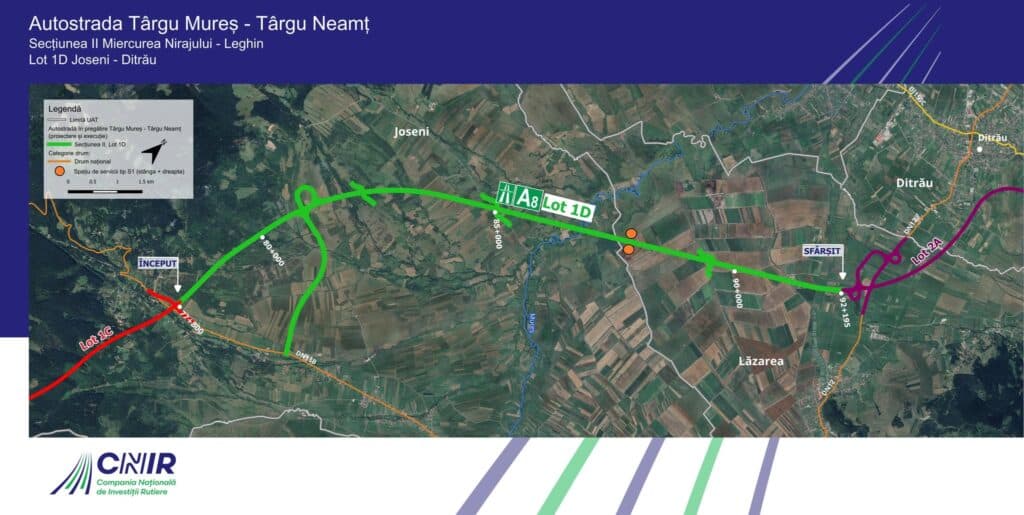 Prima autostradă care se construiește în Harghita: CNIR a aprobat proiectul lotului 1D Joseni-Ditrău al Autostrăzii A8