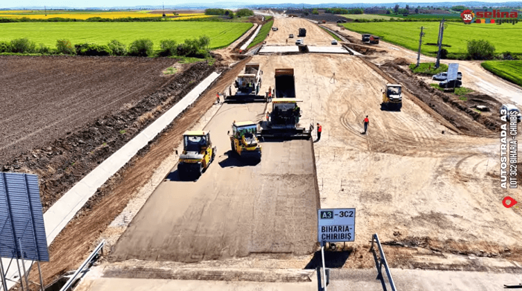 VIDEO Autostrada Transilvania: Selina lucrează cu peste 430 de muncitori pe lotul Biharia – Chiribiș, ajuns la 42%
