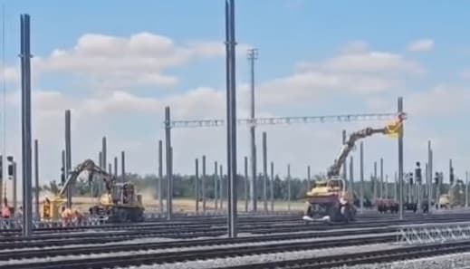 CFR Infrastructură: Valu lui Traian, punct strategic pentru traficul feroviar de marfă, modernizat în proporție de 86%
