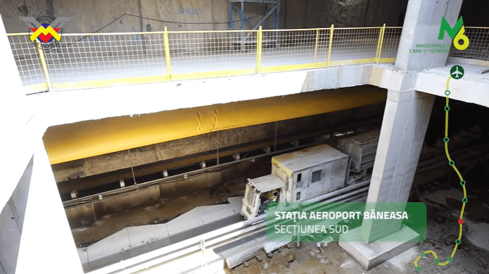 VIDEO Metroul de Otopeni. Lucrările la secțiunea sudică au ajuns luna trecută la 71%, iar la secțiunea nordică – la 35%