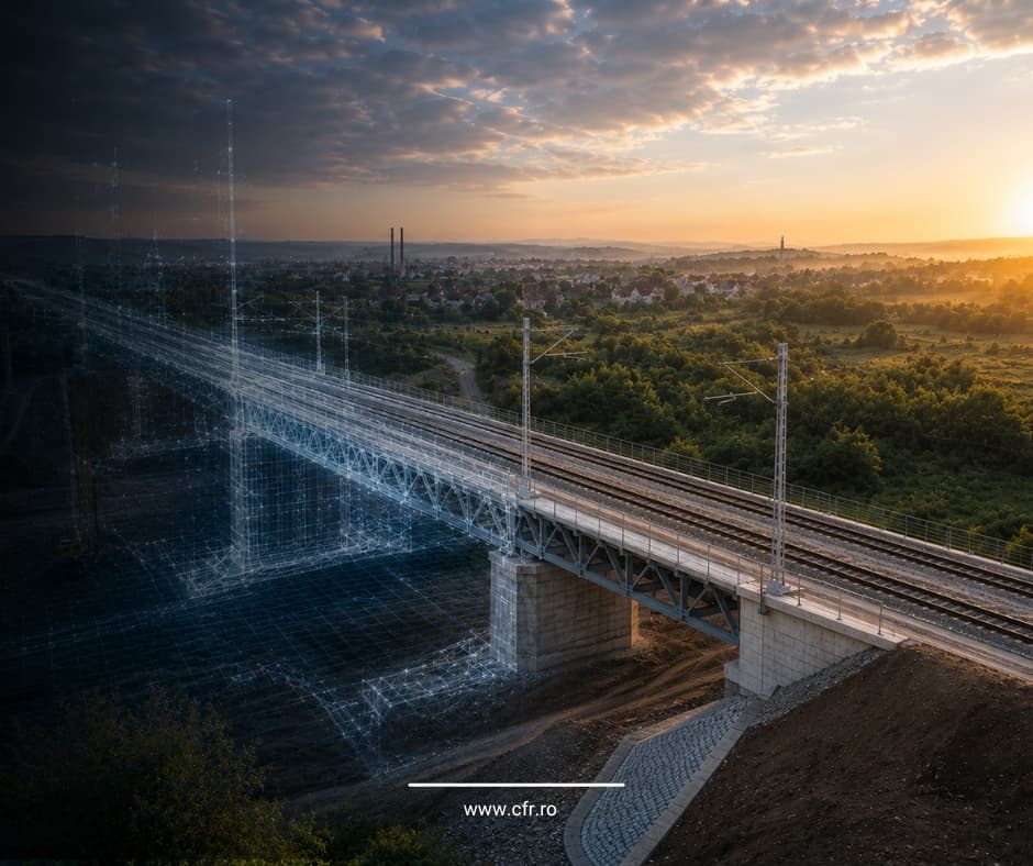 CFR anunță că a finalizat viaductul de cale ferată Cârcea, după ani de zile de întârzieri / Traficul feroviar redeschis pe ambele fire de circulație