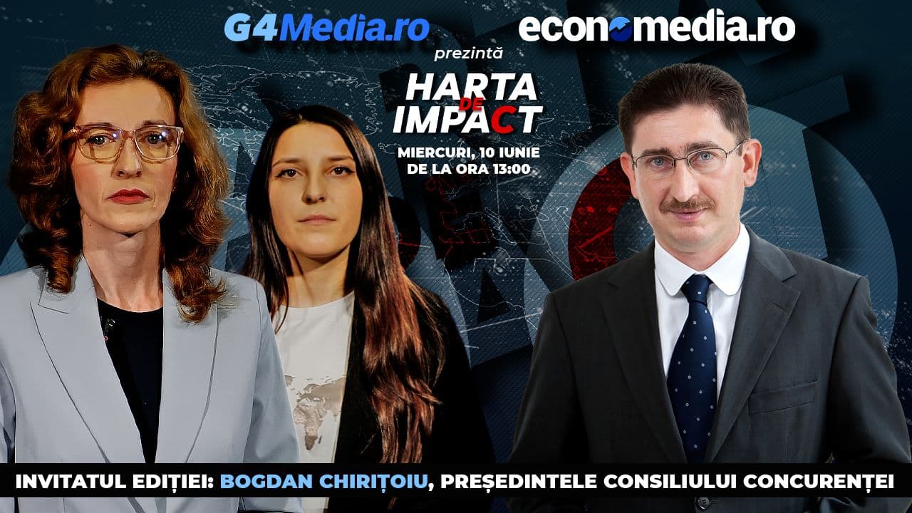Bogdan Chirițoiu, președintele Consiliului Concurenței, vine astăzi la emisiunea „Harta de impact” / Urmărește LIVE de la ora 13.00