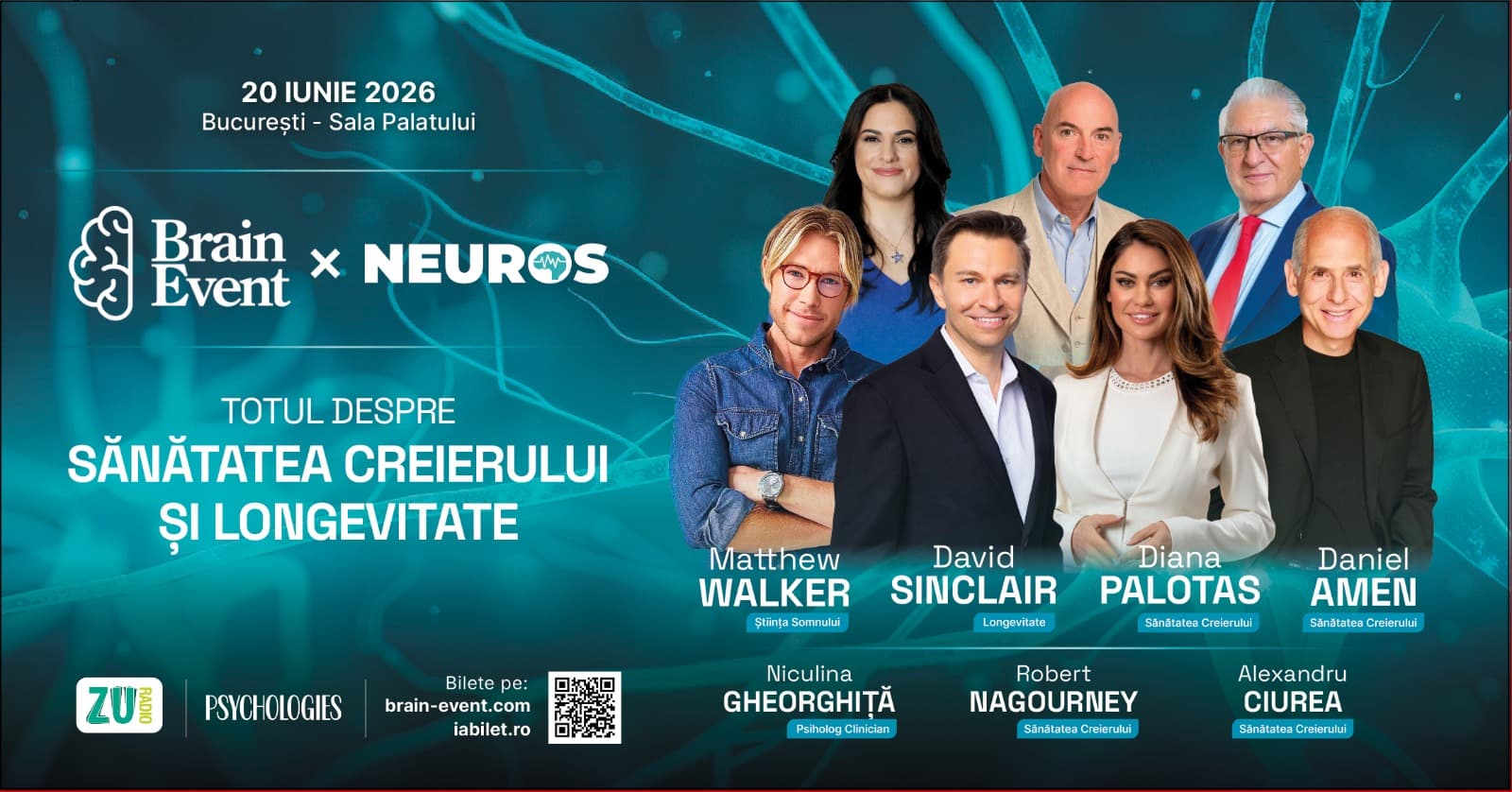 Totul pentru sănătatea creierului tău într-un singur eveniment, Brain Event, 20 iunie 2026 (P)