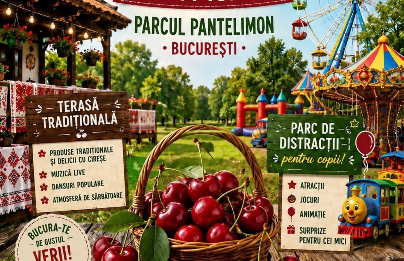 Festivalul Cireşelor de Iunie şi cel al Plăcintelor Braşovene, în weekend în parcurile Pantelimon şi IOR