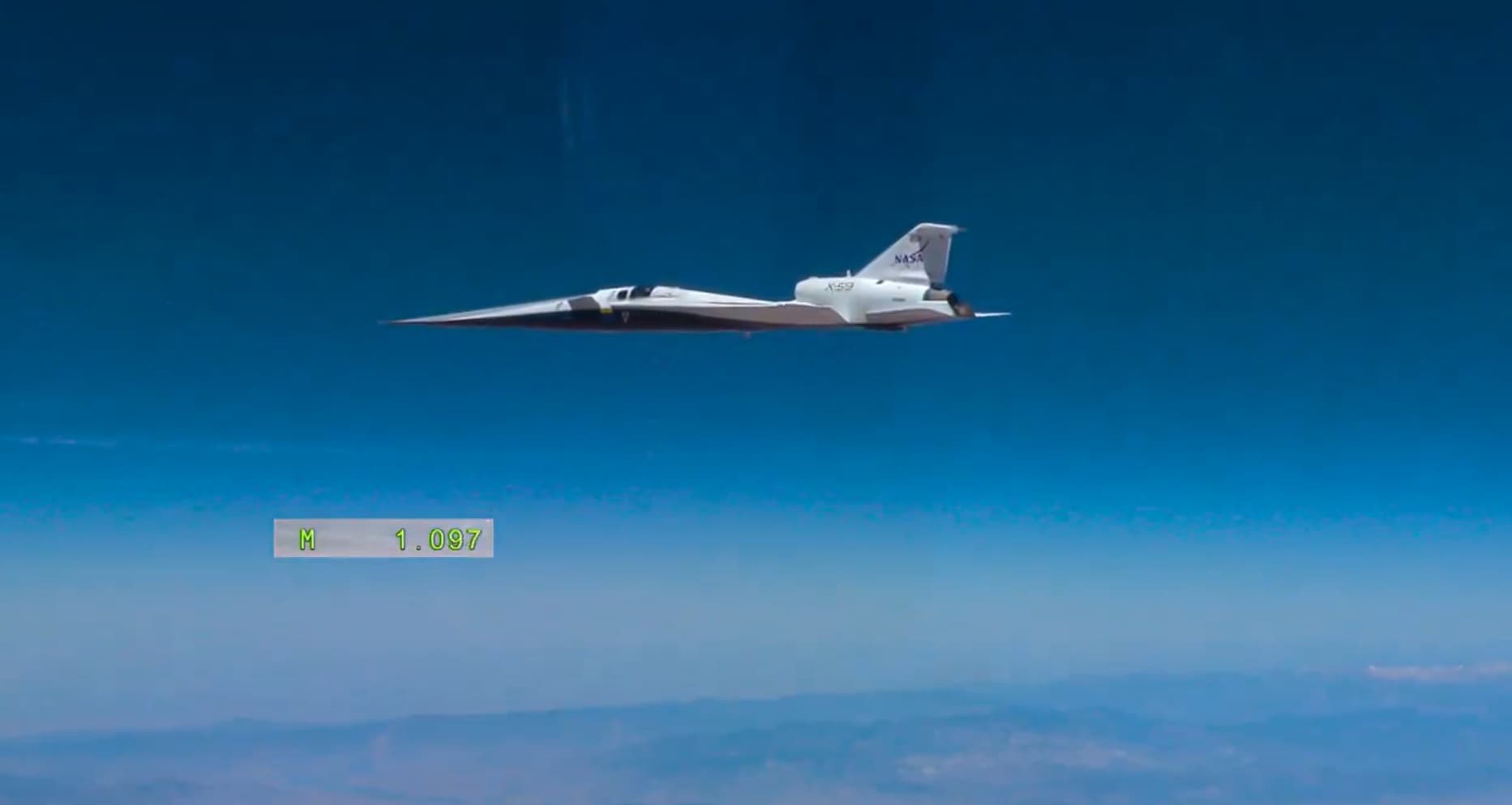 Un avion al NASA a depășit bariera sunetului în cadrul primului zbor de testare supersonic