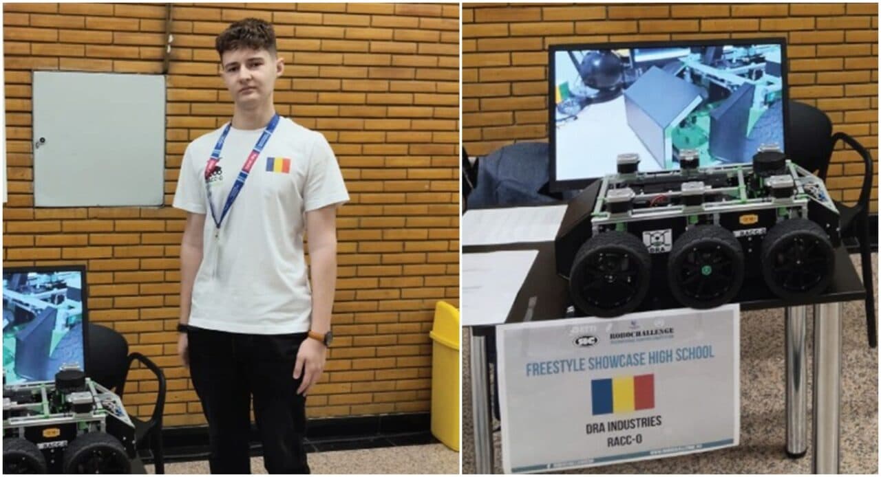 Cătălin Constantinescu, geniul roboticii la numai 17 ani. A luat premiul întâi la nivel internațional pentru o invenție care poate salva vieți