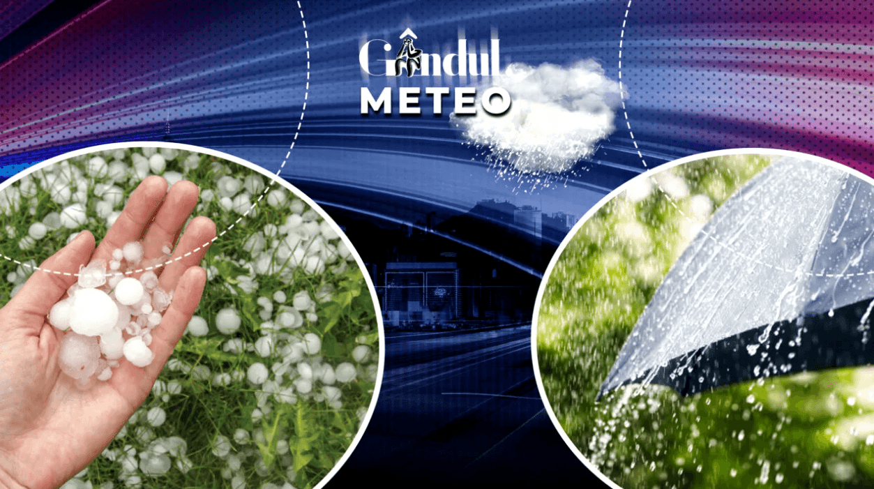 Cod portocaliu emis de meteorologi. Unde va ploua torențial, iar cantitățile de apă acumulate vor ajunge până la 70 l/mp. ANM, informații în exclusivitate pentru Gândul
