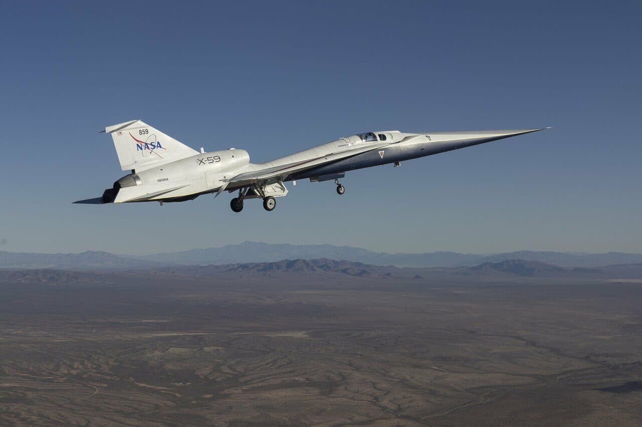 Avionul experimental X-59 al NASA a depășit pentru prima dată viteza sunetului
