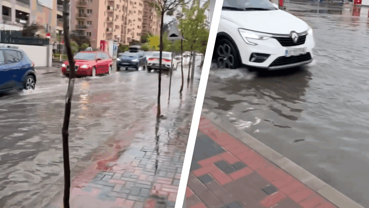 Potop în București. Străzi inundate, copaci doborâți, mașini avariate