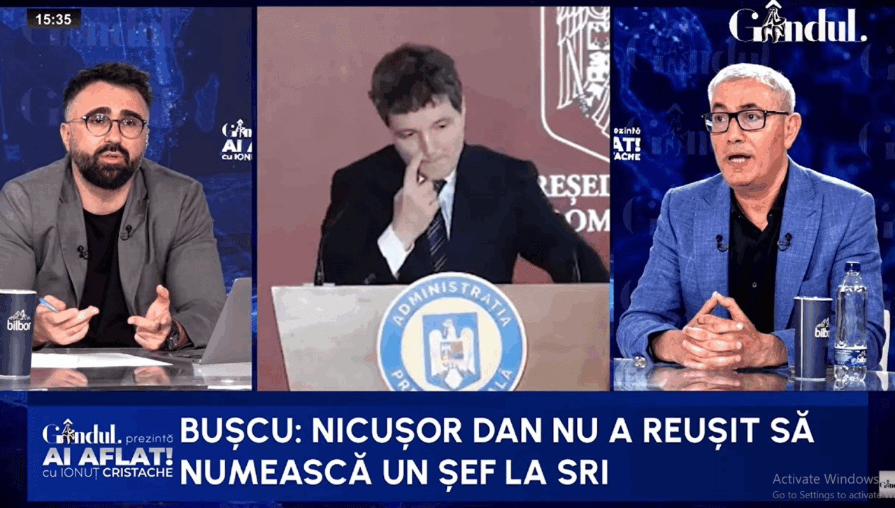 Actorul SRI. Bușcu: Nicușor Dan nu deține butoanele/Dacă le-ar avea, s-ar rezolva criza politică