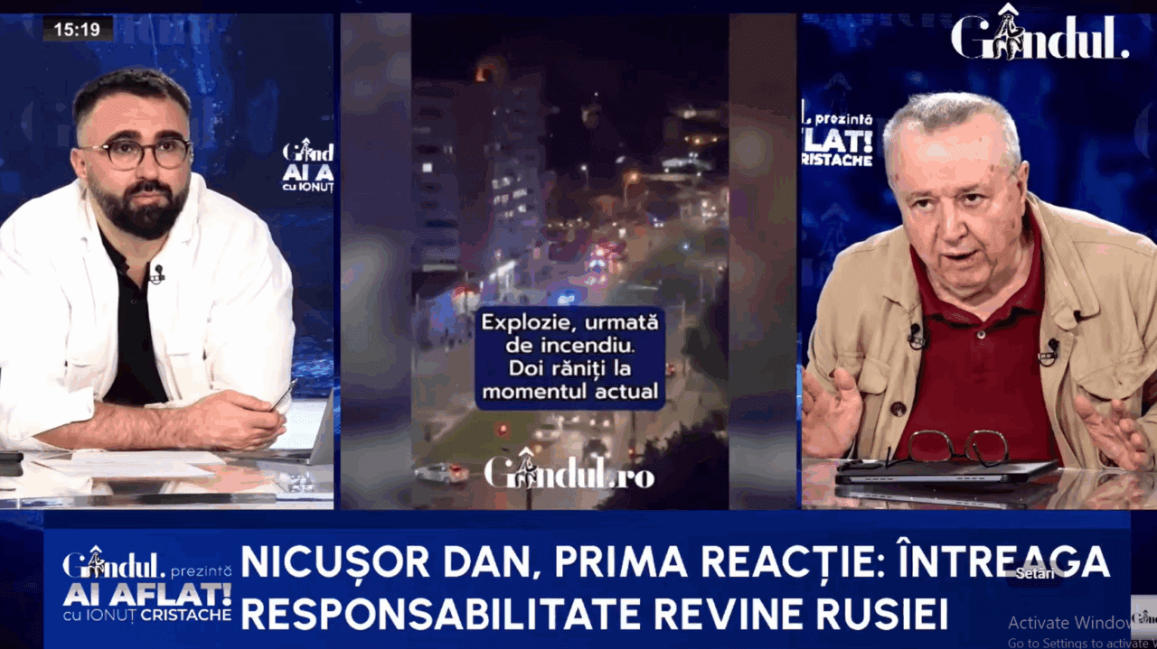 Nicușor Dan, reacție violentă în cazul dronei de la Galați. Cristoiu: Devine isteric/A fost influențat de useriștii din CSAT