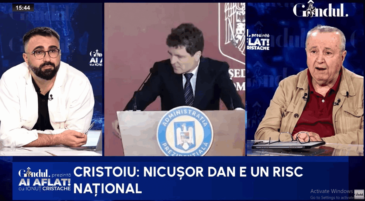 Cristoiu cere schimbarea lui Nicușor Dan: Președintele e un risc național