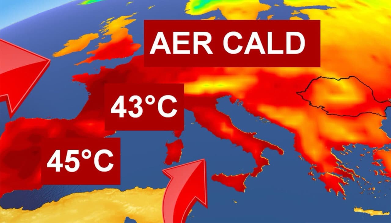 Un val mega-canicular de 45 grade Celsius se apropie de România. Meteorologii ANM, în alertă: Pe ce dată ajunge în țara noastră