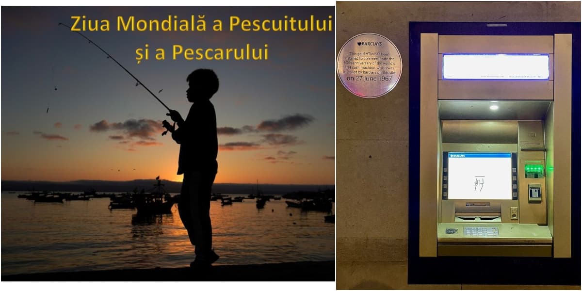 27 Iunie, calendarul zilei: Ziua Mondială a Pescuitului și a Pescarului. Primul bancomat din lume e instalat în Londra