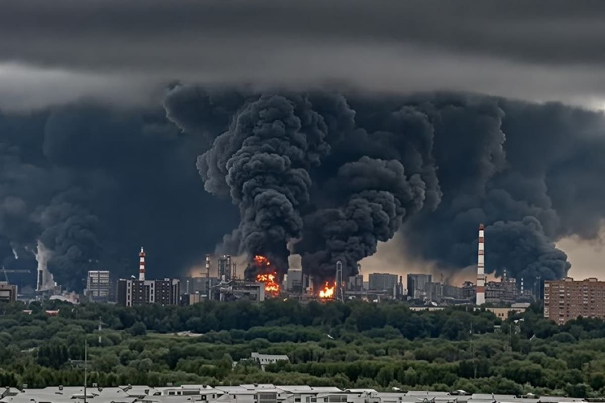 „Ploaie” de petrol peste Moscova după cel mai mare atac ucrainean: „O burniță” neagră și uleioasă s-a depus pe hainele și mașinile localnicilor