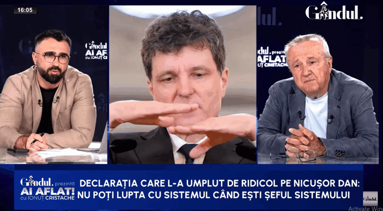 Nicușor Dan în lupta cu sistemul. Cristoiu: Discuția despre sistem este suveranistă și aberantă