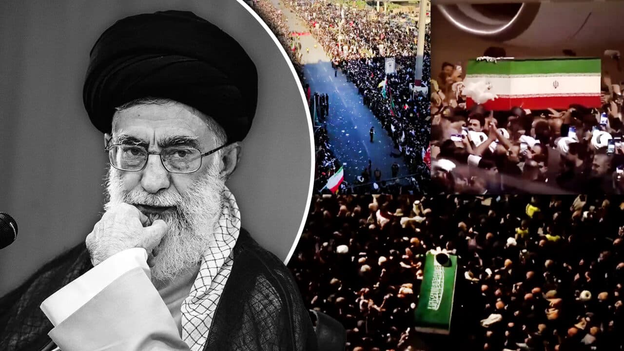 Cortegiul cu sicriul ayatollahului Ali Khamenei a ajuns în Irak. Sute de mii de persoane participă la funeralii