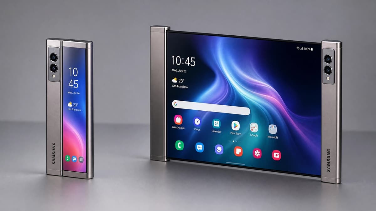 Samsung explorează viitorul telefoanelor cu ecran rulabil, potrivit unui nou brevet
