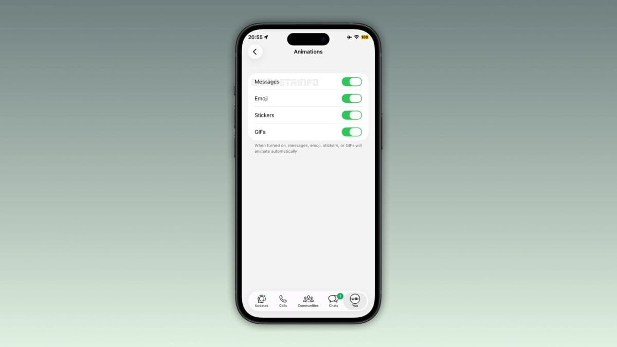 WhatsApp readuce animațiile pentru mesaje pe iPhone și oferă, în premieră, opțiunea de dezactivare