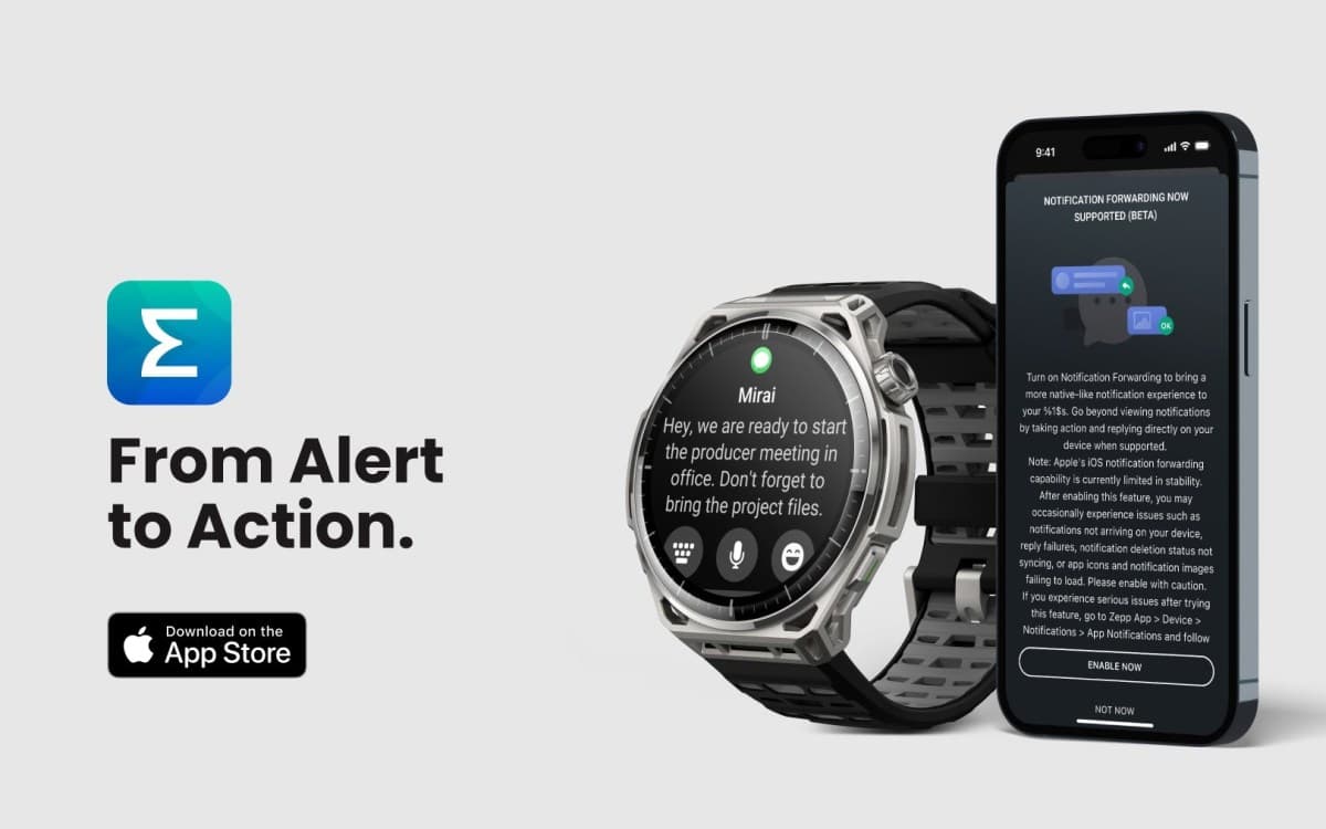 Amazfit implementează noile notificări avansate din iOS. Ce dispozitive sunt compatibile