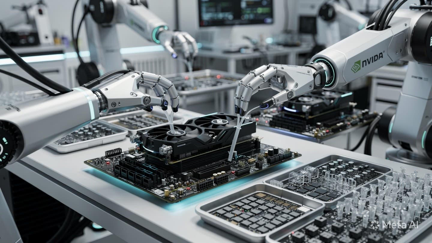 Nvidia prezintă roboți AI care au învățat singuri să monteze plăci video pe plăci de bază – VIDEO