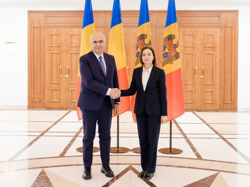 Consolidarea securității pe flancul estic, tema discuțiilor dintre Bolojan și Maia Sandu după cazul dronei de la Galați