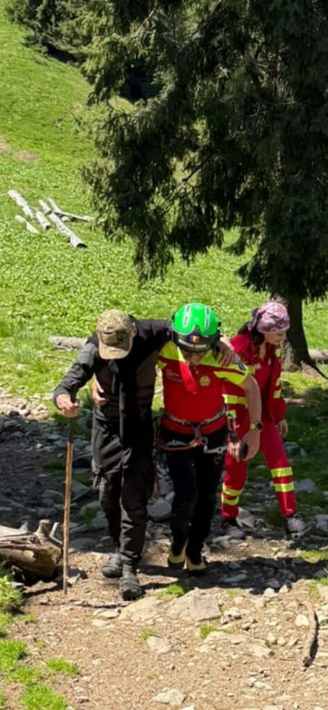 Ucrainean salvat din munții Maramureșului după ce a rămas blocat timp de peste o săptămână