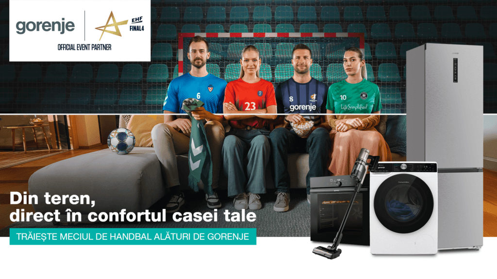 Gorenje susține performanța în handbalul feminin european, în calitate de Partener Oficial al EHF Champions League Women