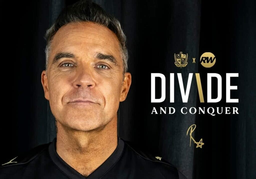 Robbie Williams intră în lumea fotbalului. Va sponsoriza un club de fotbal englez