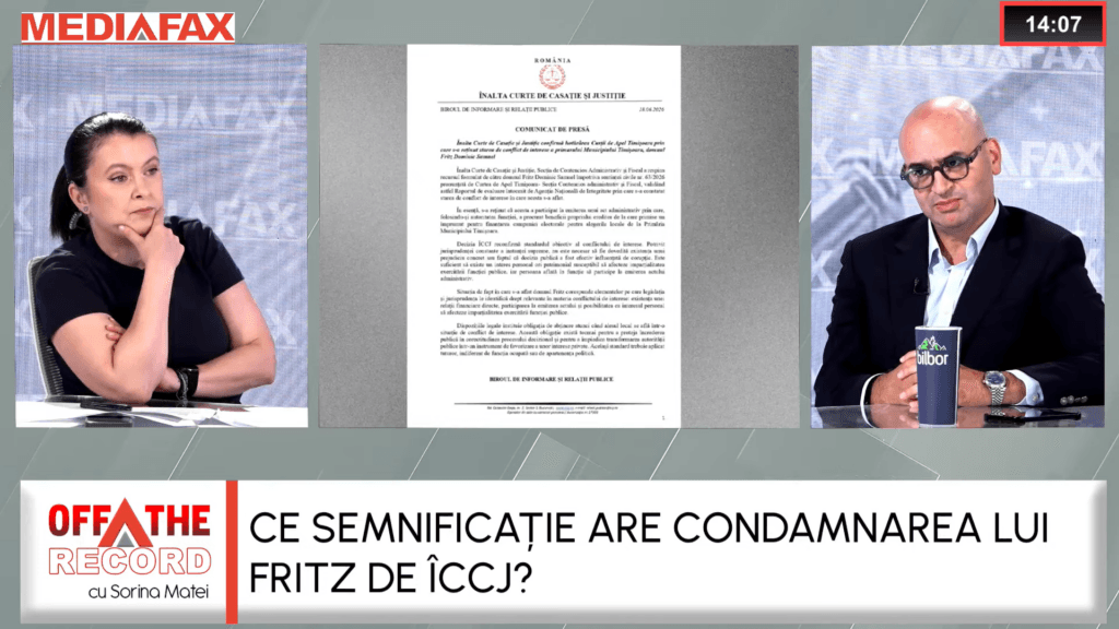 „Degeaba merge la CEDO. E o păcăleală”. Horia Georgescu, despre condamnarea lui Fritz