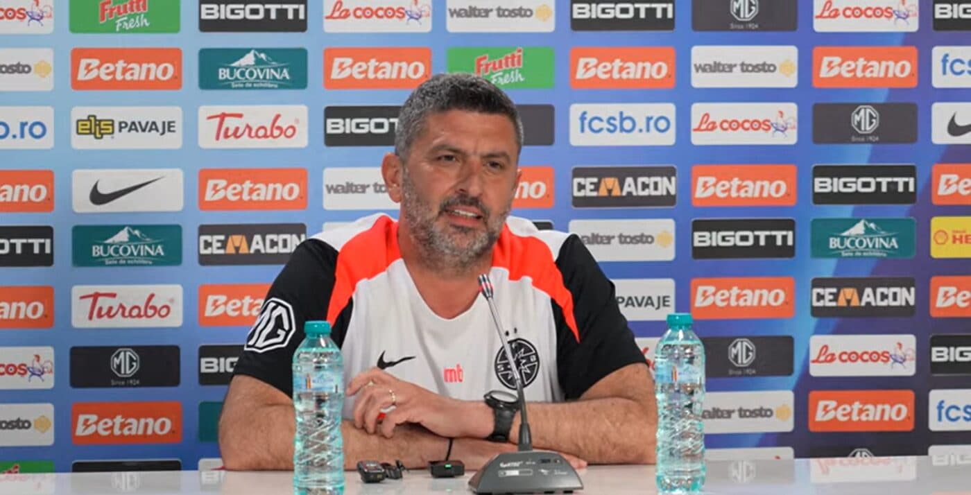 Marius Baciu și-a început mandatul la FCSB cu un atac împotriva lui Mirel Rădoi: „M-am supărat pe el, să-i transmiteți”