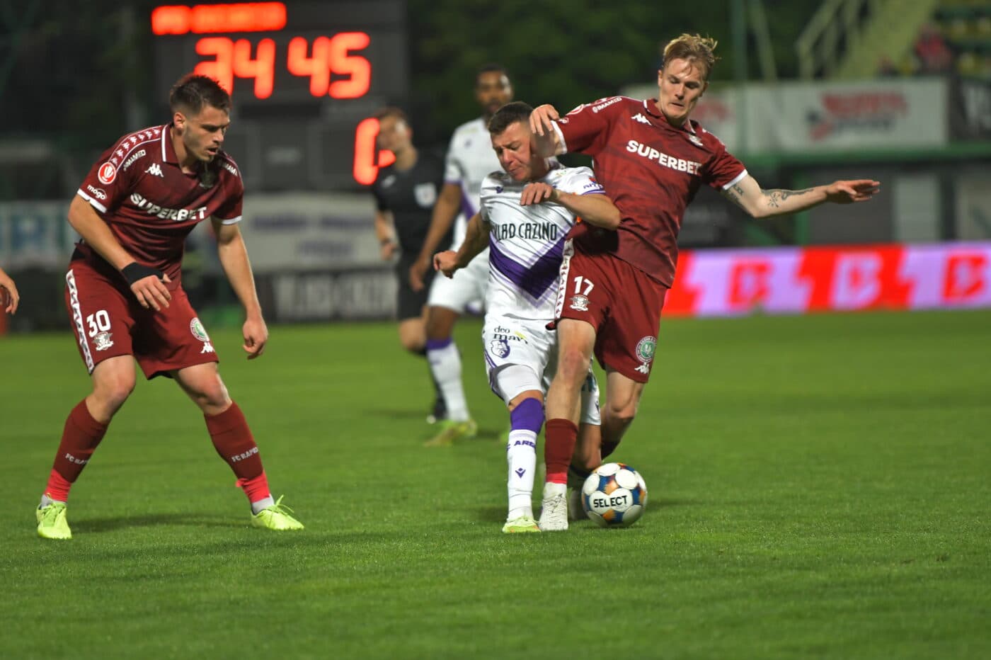 CRONICĂ Rapid, sinucidere asistată la Mioveni. Giuleștenii au condus cu 2-0, Argeșul a egalat, iar echipa lui Șucu rămâne în afara Europei