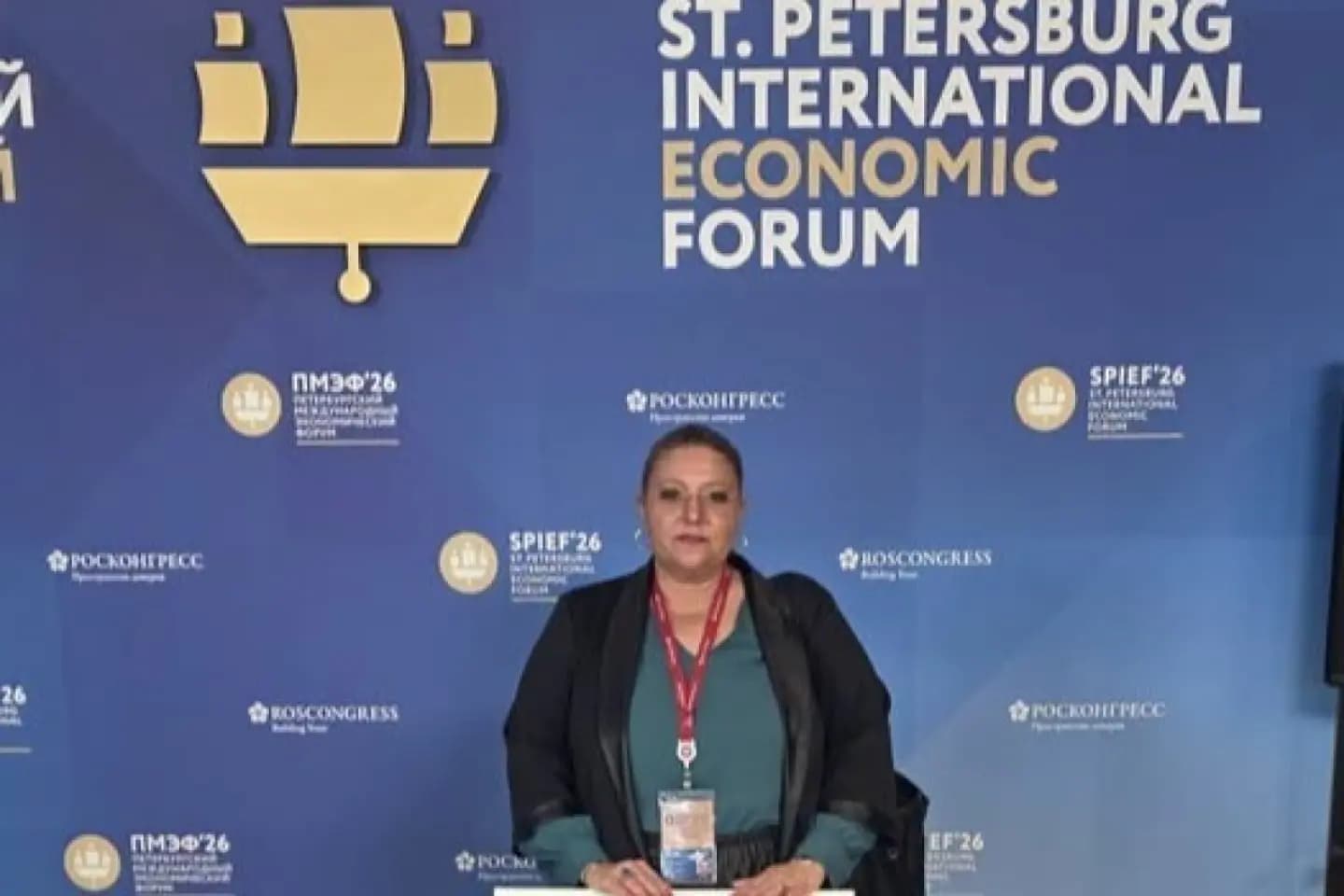 Eurodeputata rusofilă Diana Şoşoacă, prezentă la Forumul Economic Internațional de la Sankt Petersburg