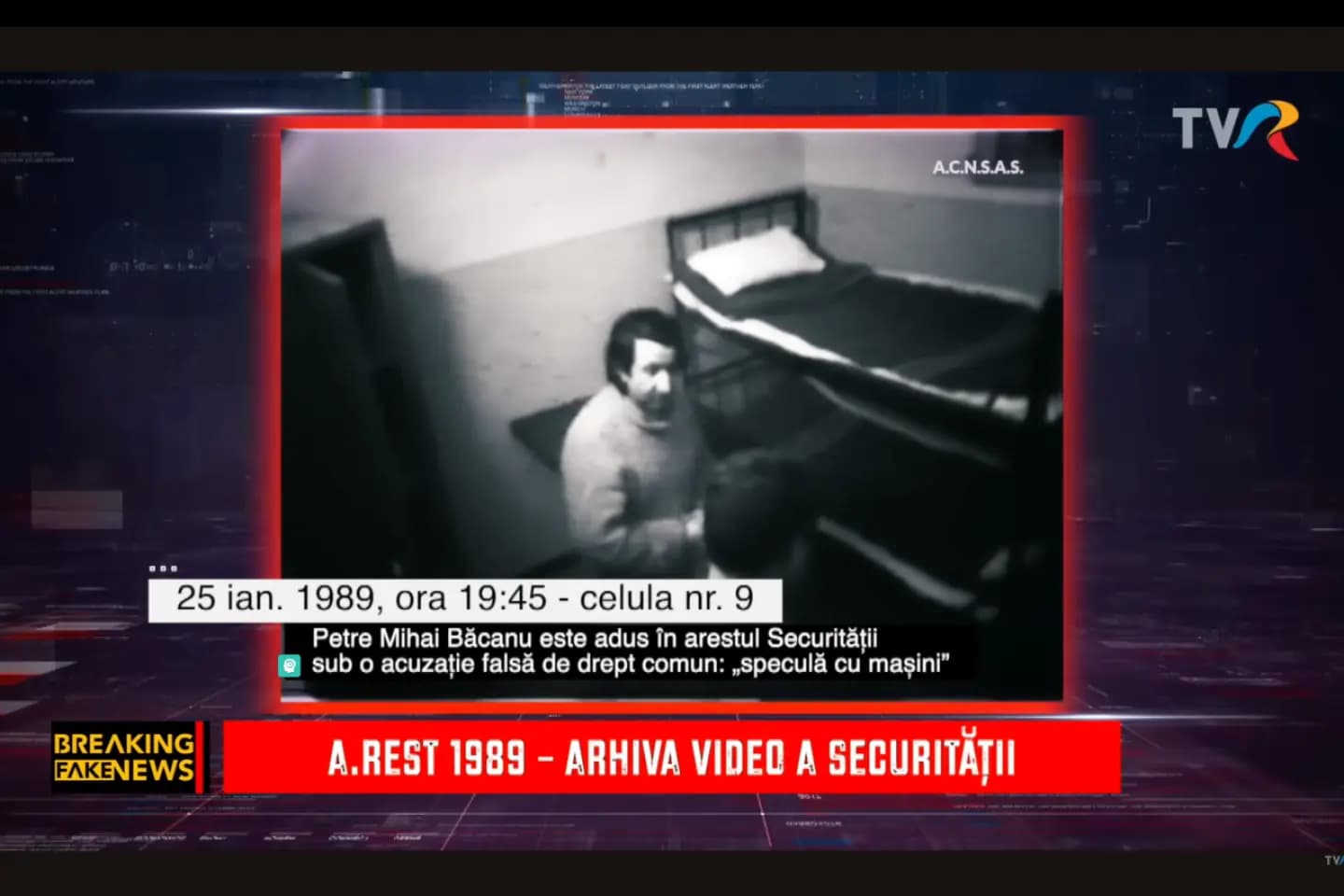 Breaking fake news: Expoziția „A.REST 1989 – Arhivă video a Securității” (TVR1)