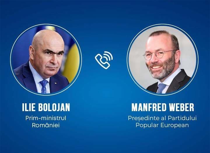 Ilie Bolojan, convorbire cu preşedintele PPE, Manfred Weber: Am discutat despre situaţia politică din România, despre fondurile europene şi despre reformele pe care trebuie să le facem în perioada următoare