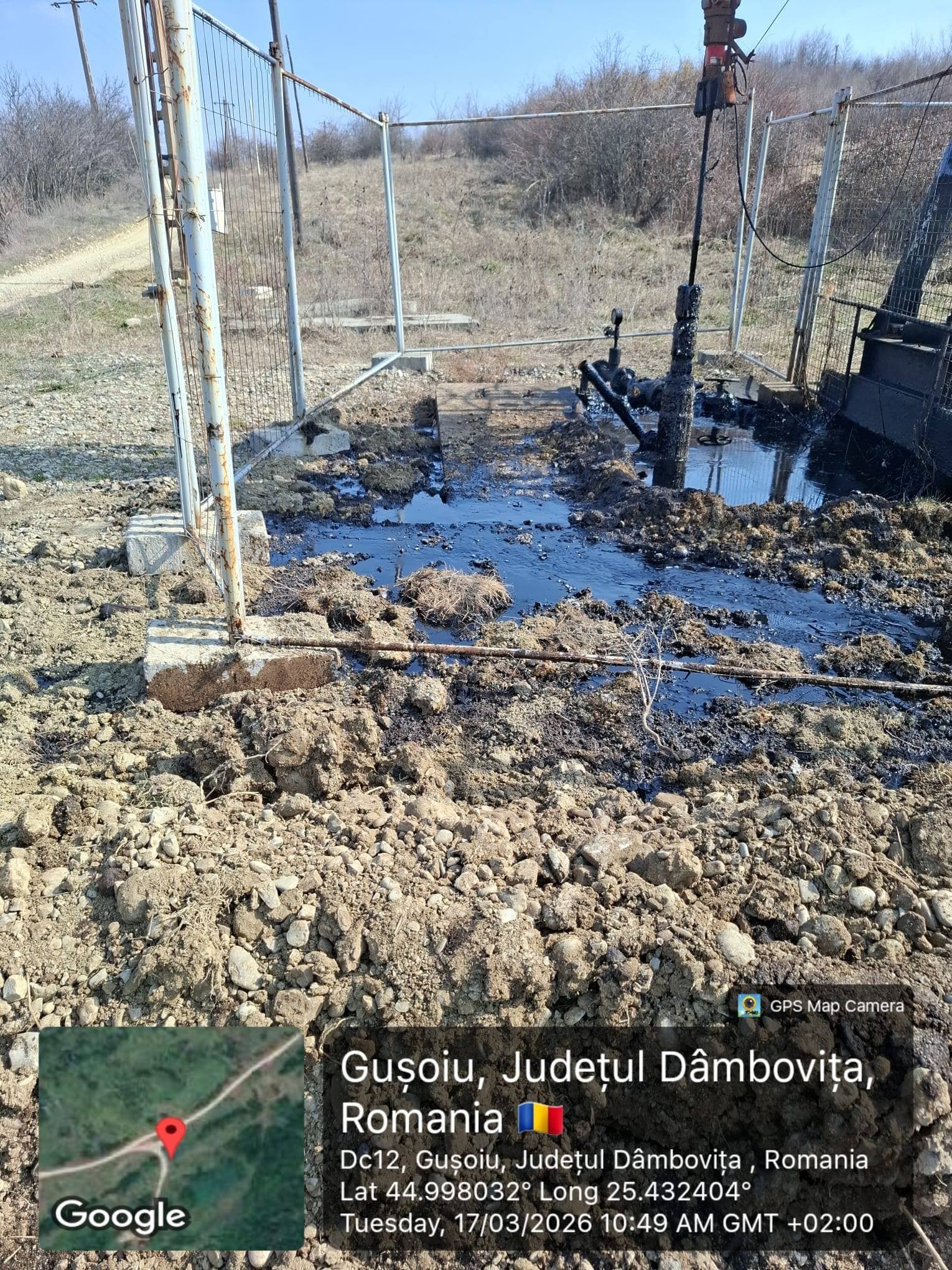 Poluare cu produse petroliere, în judeţul Dâmboviţa / Amendă de 100.000 de lei aplicată de comisarii Gărzii de Mediu