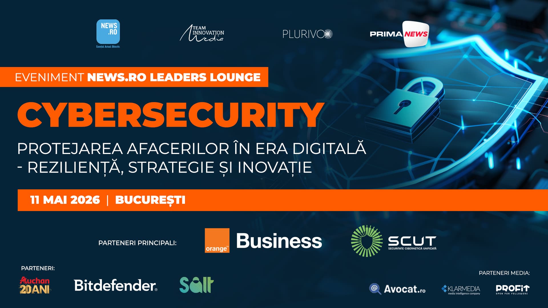 News.ro lansează un nou format de eveniment - Leaders Lounge, de dezbateri after business, primul fiind organizat astăzi: "Cybersecurity - Protejarea afacerilor în era digitală"