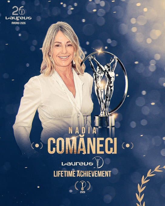 Nadia Comăneci a fost premiată pentru întreaga activitate la Gala Laureus – FOTO