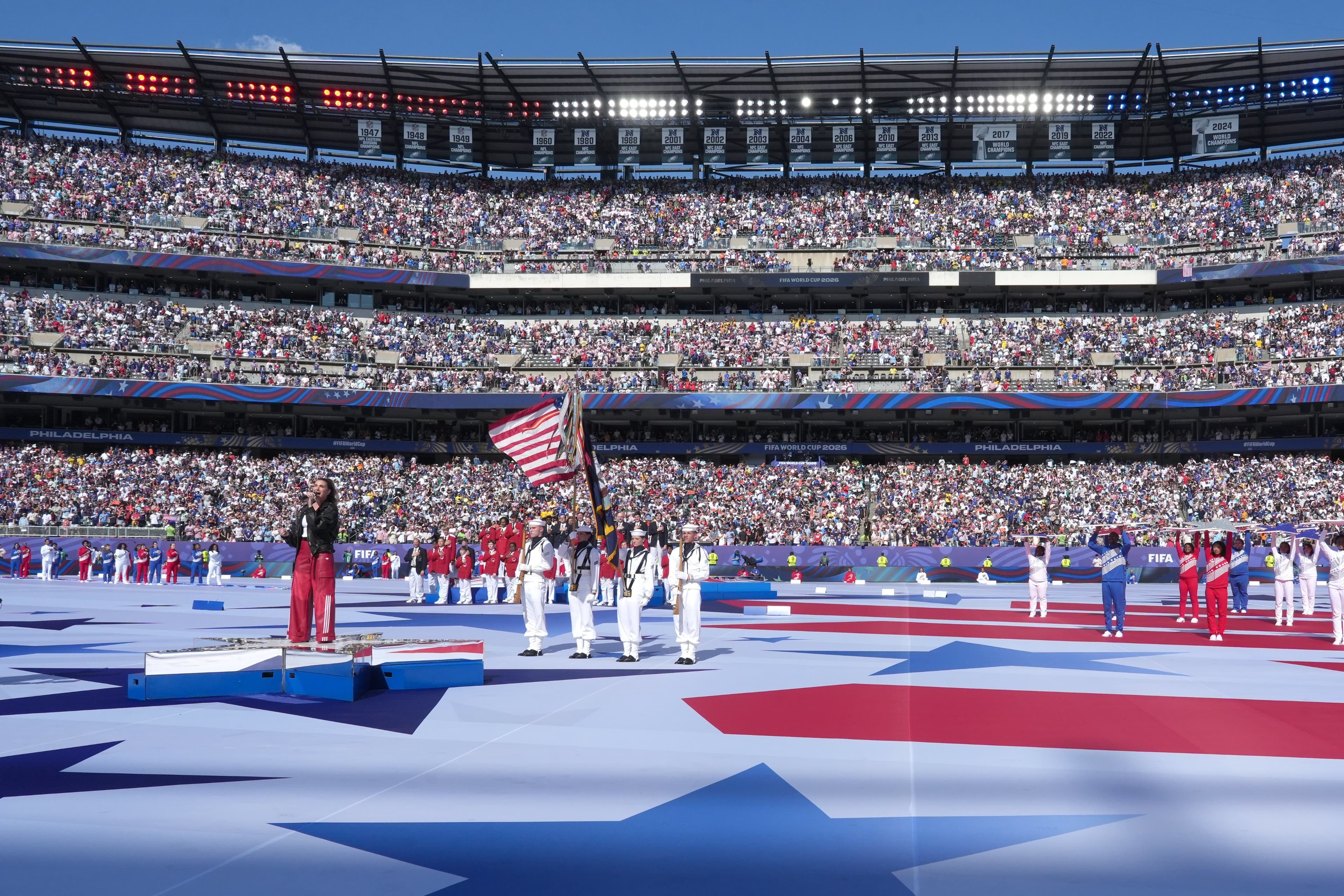Cupa Mondială 2026: Printr-un spectacol grandios, Philadelphia a sărbătorit 250 de ani de la fondarea Americii înaintea meciului Franţa-Paraguay - VIDEO