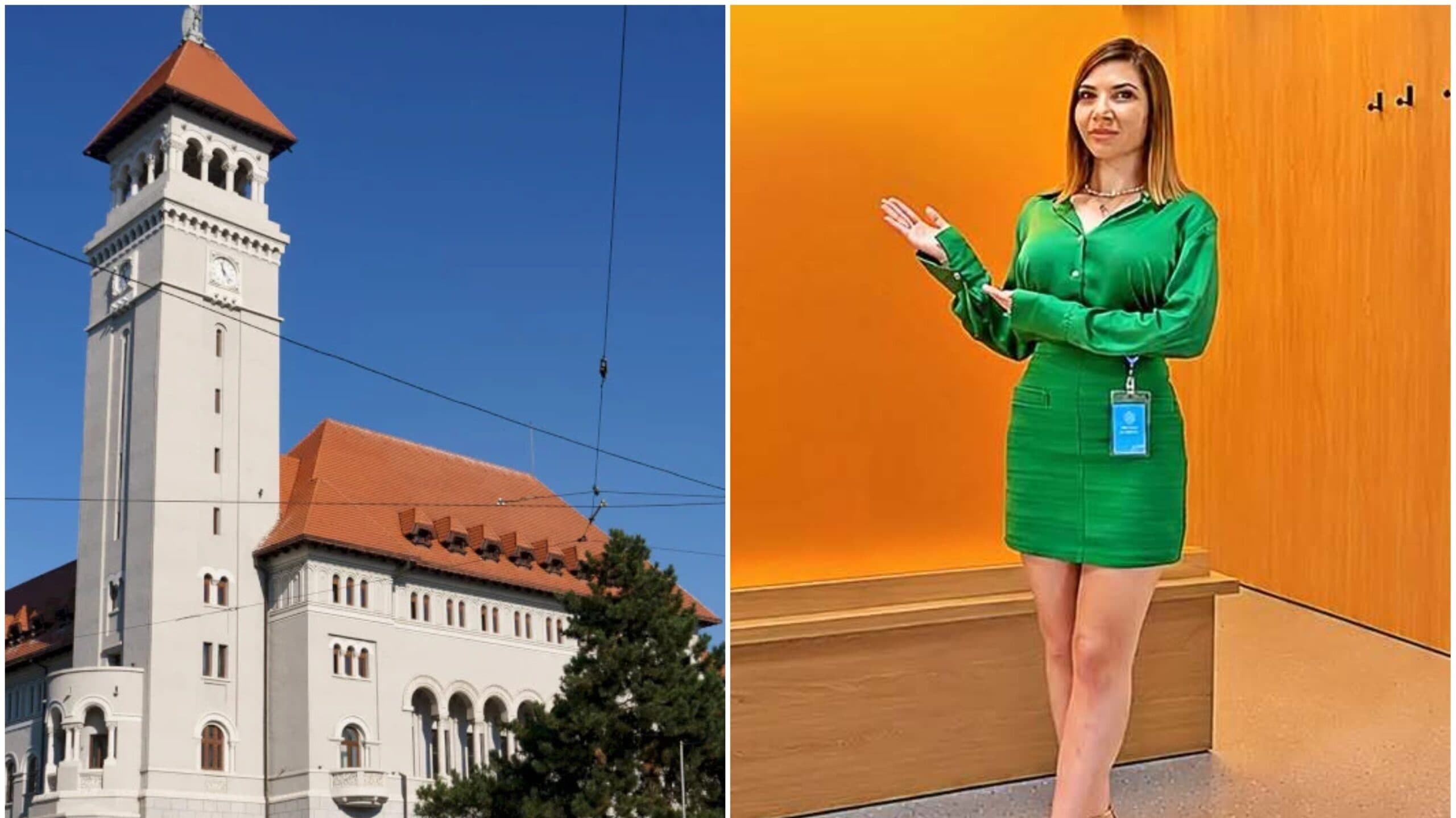 Primăria S1 a „angajat” o tânără blondă cu minijupă și sandale de aur, să ghideze cetățenii. Azi le explică bucureștenilor Ghișeul 6, cel cu informații despre gunoi