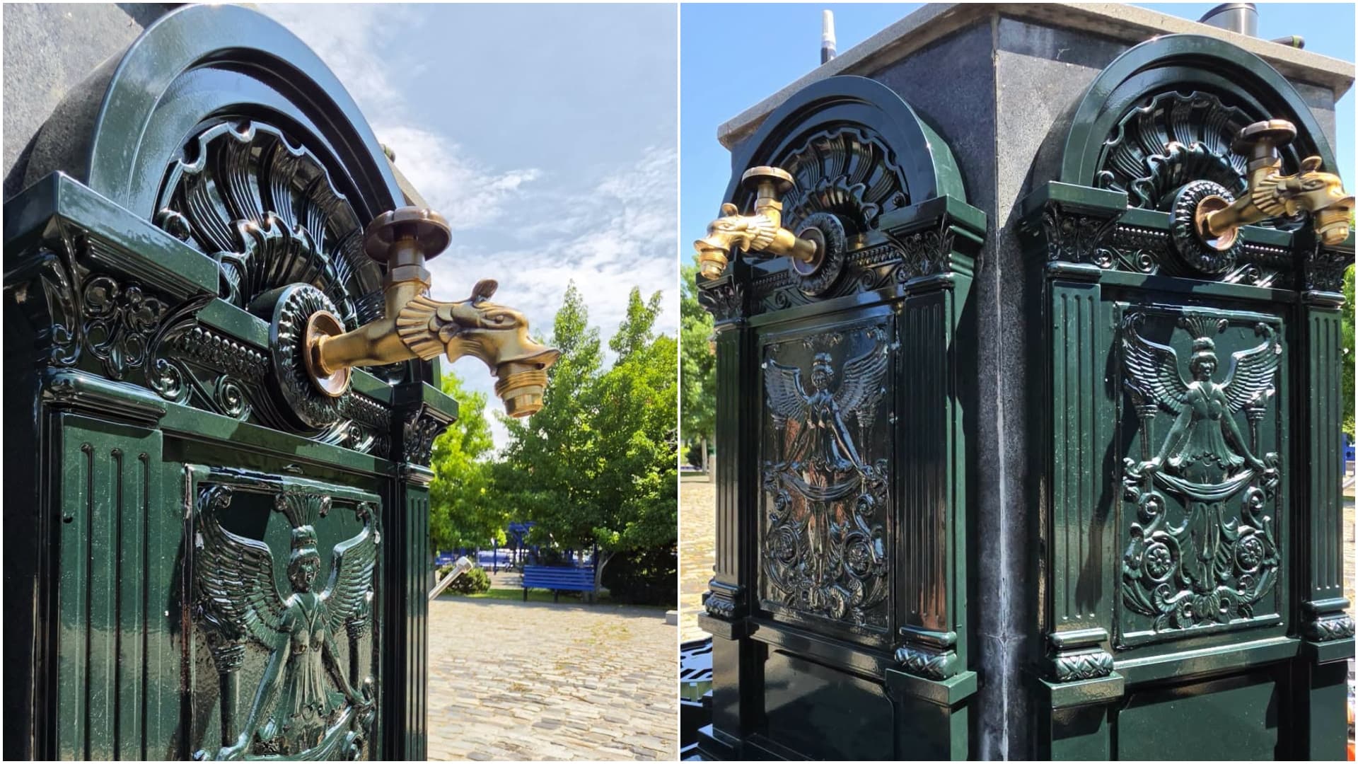 FOTO | Fântâna Mariei Tănase din Parcul Orășelul Copiilor e aproape gata. A fost dorința ei să se ridice una, în vechea Mahala a Cărămidarilor, „pe un drum secetos și dornic de apă”