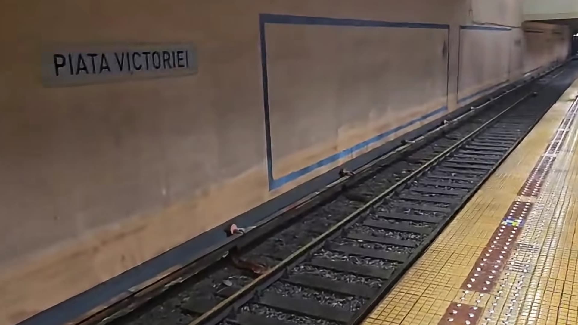 VIDEO | Primele imagini în care stația de metrou Piața Victoriei 2 nu mai arată ca o piscină imensă și murdară. A fost golită de apă și redeschisă la 6:30