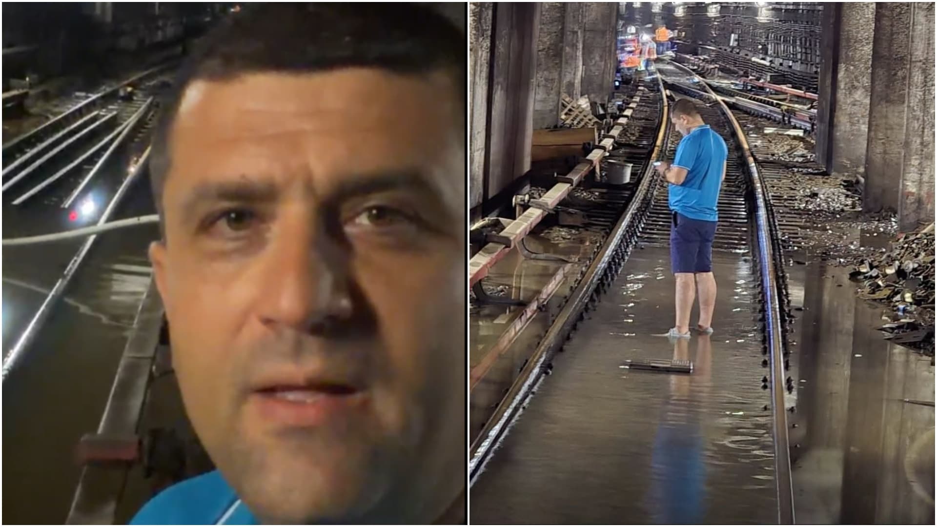 Neștiute aspecte ale eroismului dlui Miruță, în bermude în inundata stație de metrou Piața Victoriei 2. „Se făcea că se pricepe la automatizare și macaz, dar a fost simpatic”